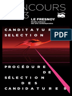 Procédure Concours 2023 - Le Fresnoy - Studio National
