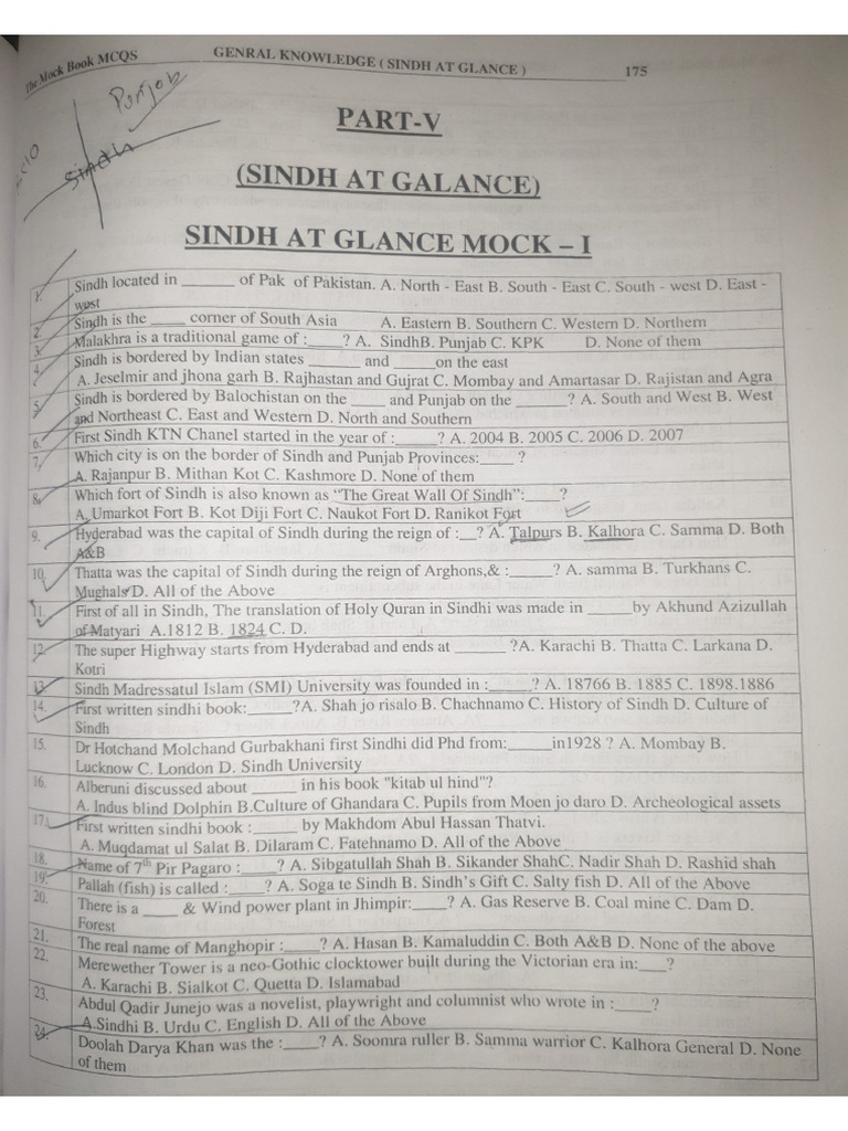 SINDH AT A GLANCE intelligence overview