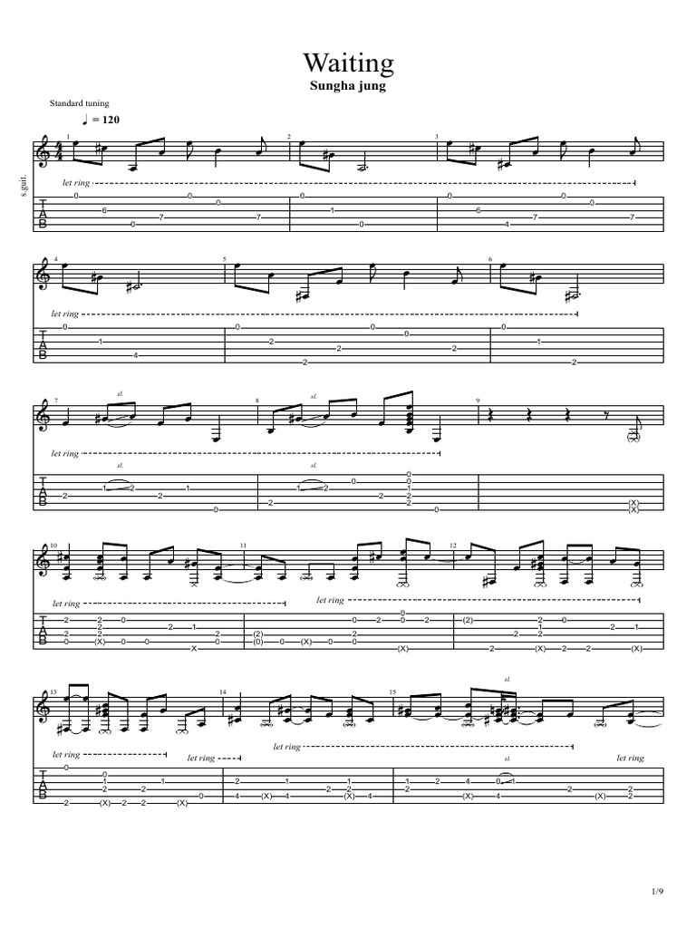 Sungha jung waiting pdf character encoding encodings