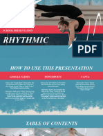 Rhythmic Gymnastics School Red and Blue Cool Abstract Presentation