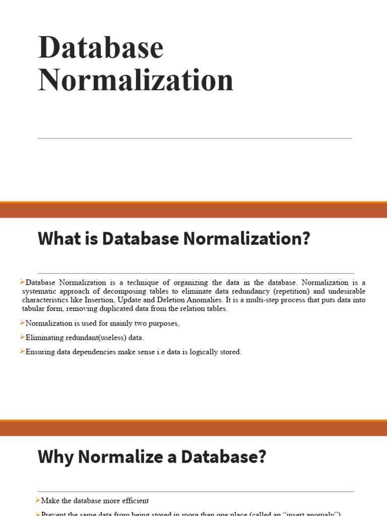 Database Normalization Updated | PDF | Computing | Computer Programming