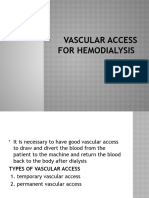 Vascular Access For Hemodialysis
