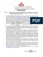 8607-Public Notice Dated 10.11.2023 To Challenge The Provisional Answer Keys Along With Annexure A - Procedure To Challenge