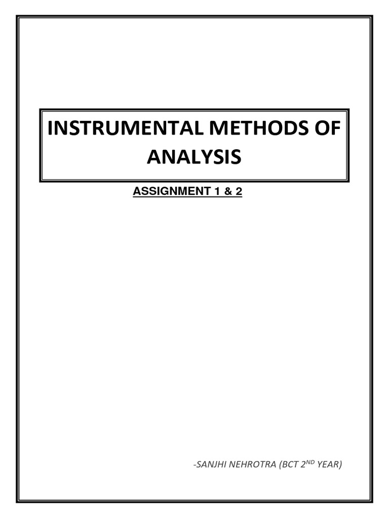 Instumental Methods of Analysis | PDF | Chromatography | High ...