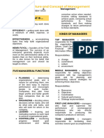 CHAPTER 1 - Nature and Concept of Management