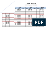 Jadwal Mengajar