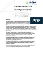 Trabalho Sobre Administracao de Sistemas