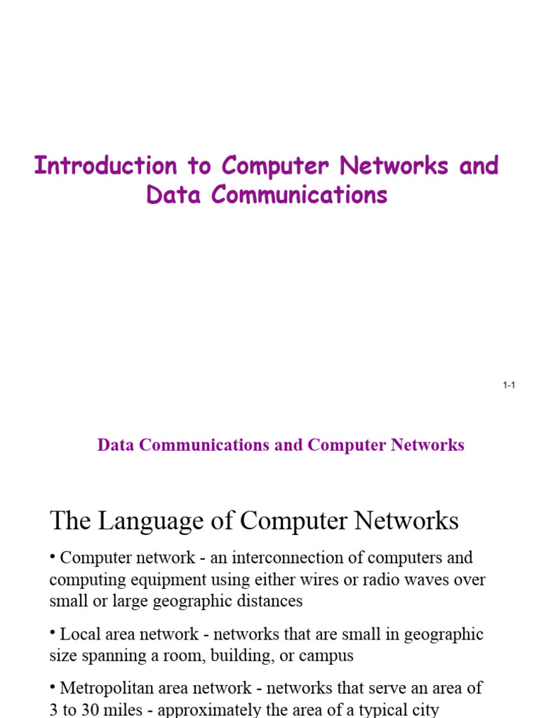 Introduction To Computer Networks and Data Communications | PDF ...