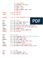 Noiembrie - Program