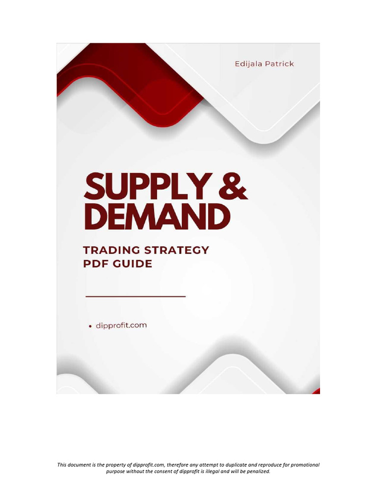 Supply and Demand Trading Strategy | PDF | Demand | Market Trend