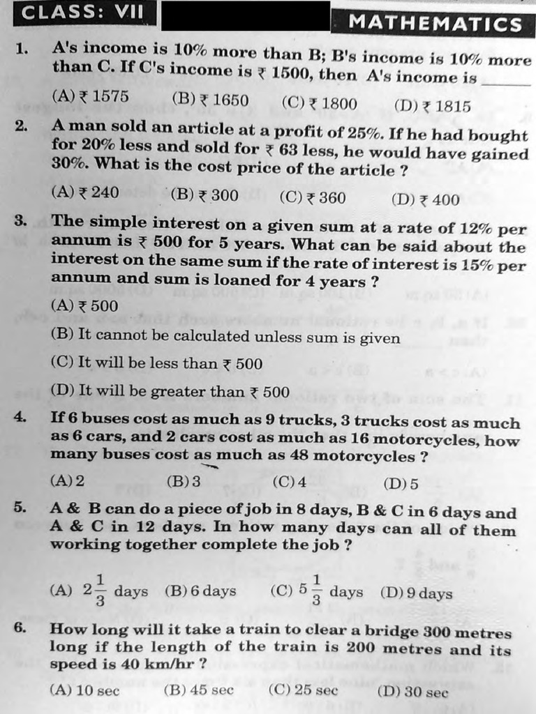class-7-model-question-paper-for-olympiad-pdf