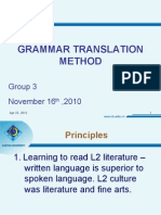 Grammar Translation Method