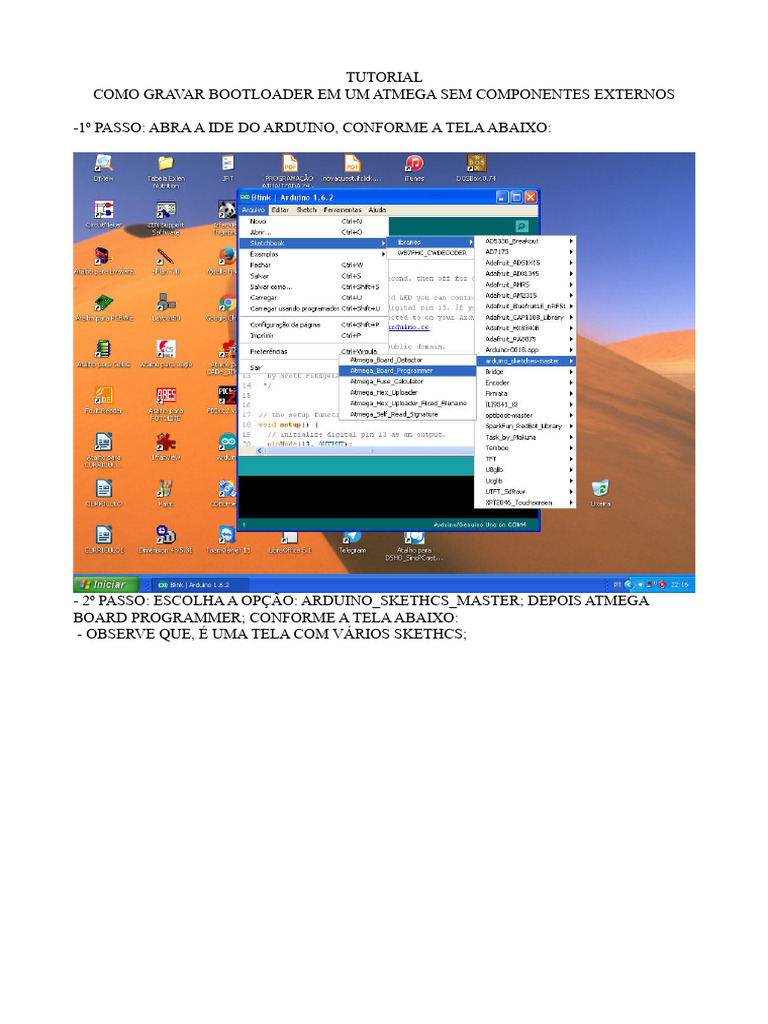 Gravar Bootloader em ATmega sem Componentes | PDF