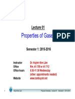 Lecture 01 - Properties of Gases