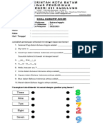 Soal Sumatif Akhir Bahasa Inggris Kelas 1