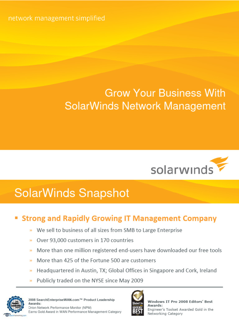 SolarWinds 2 | PDF | Computer Network | Internet Protocols