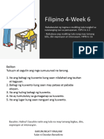 Filipino 4-Week 6