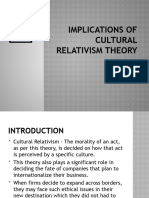 Implications of Cultural Relativism Theory