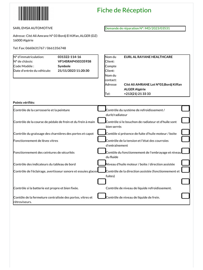 Réception - REC - 2023 - 06349 | PDF | Technologie des véhicules ...