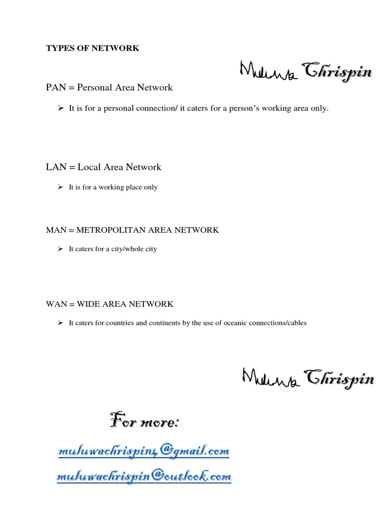 Types of Network | PDF