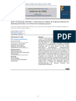 Ações de Educação Alimentar e Nutricional No Âmbito Do Programa Nacional de Alimentação Escolar - Um Retrato Dos Municípios Goianos