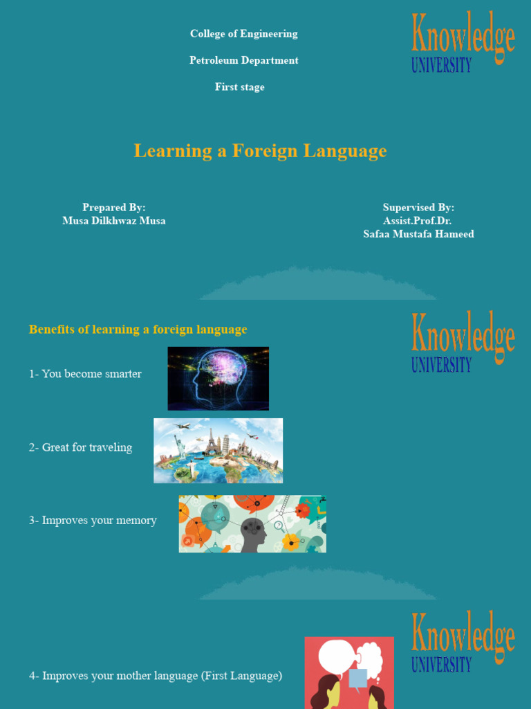 Learning A Foreign Language Presentation | PDF