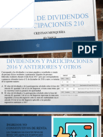 Cédula de Dividendos y Participaciones 210