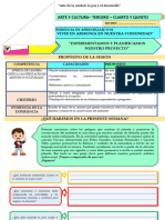 Experiencia de Aprendizaje 01 - Actividad 2 - 3ero 4to y 5to - Arte y Cultura - 2023