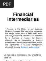 Financial Intermediaries