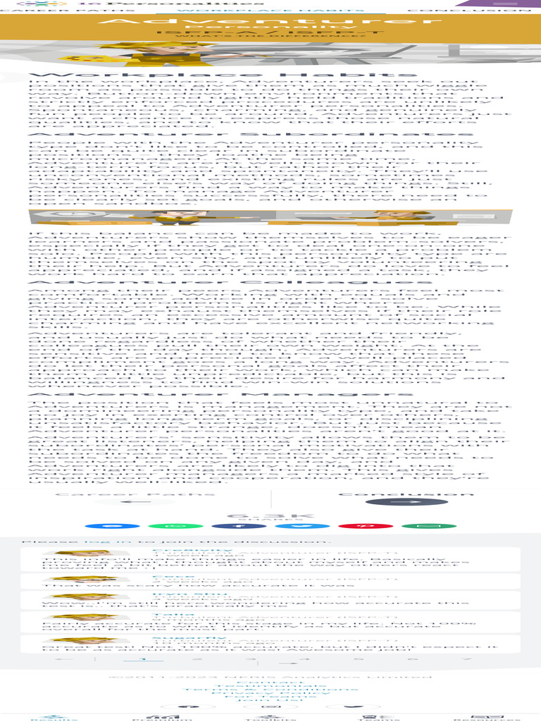 Understanding the Adventurer Personality | PDF | Psychological Concepts ...