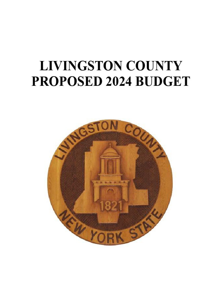 Livingston County 2024 Proposed Budget PDF Taxes Public Defender