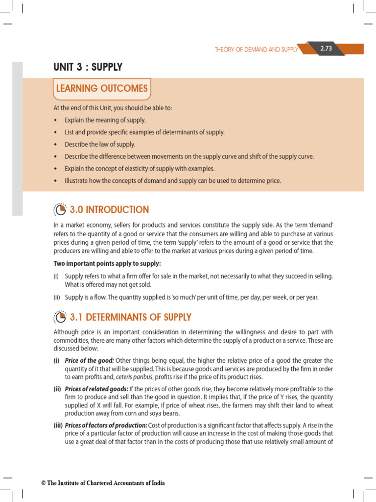 Theory of Demand and Supply 1 | PDF | Supply (Economics) | Elasticity ...