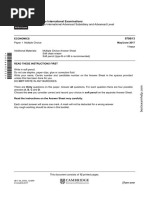 Cambridge International Examinations Cambridge International Advanced Subsidiary and Advanced Level