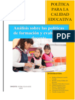 Informe de Análisis de Políticas Educativas