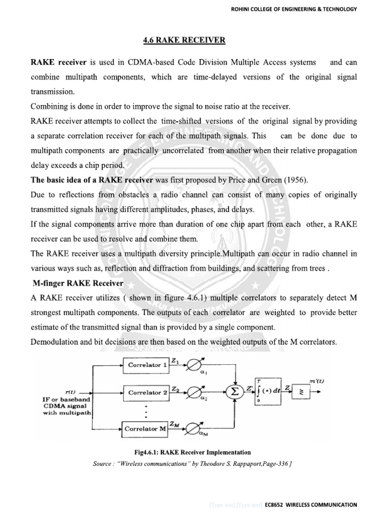 Rake Receiver | PDF