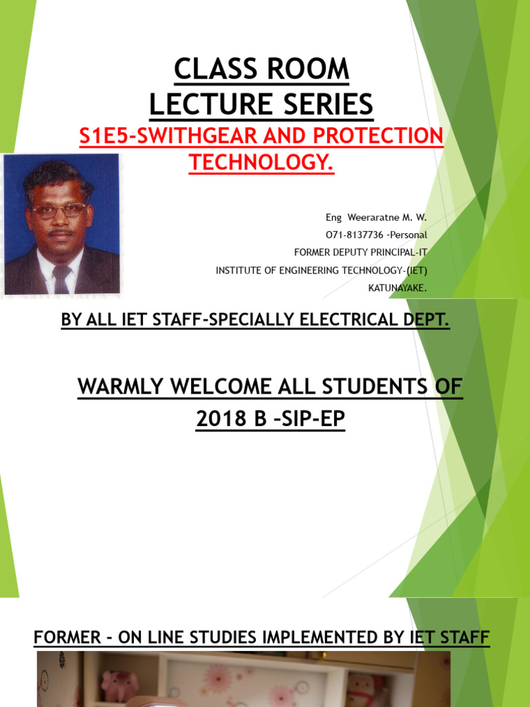 Switchgear & Protection Tech Lecture | PDF | Electrical Substation ...