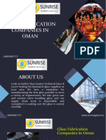 Glass Fabrication Companies in Oman PDF