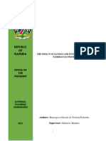 The Impact of Savings and Investment On The Namibian Economy Research