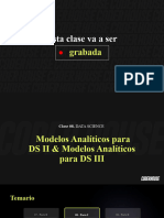 Clase 08 - Modelos Analíticos para DS II - Modelos Analíticos para DS III