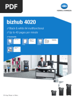 Bizhub 4020 DataSheet