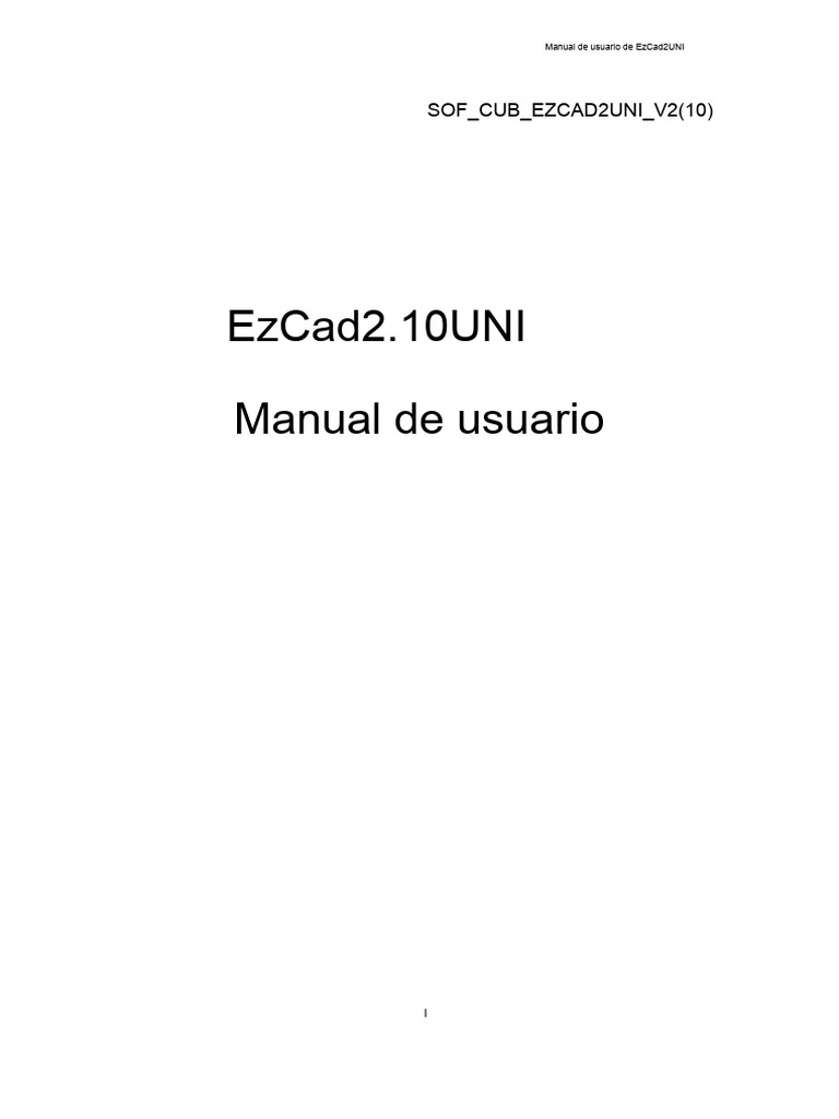 Manual de Usuario EzCad2 | PDF | Archivo de computadora | Ventana ...