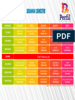 Horários Segunda Terça Quarta Quinta Sexta 7h-7h50 7h50-8h40 8h40-9h30 30 MIN