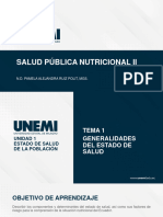 Salud Pública Nutricional II S1 - Estado de Salud de La Población