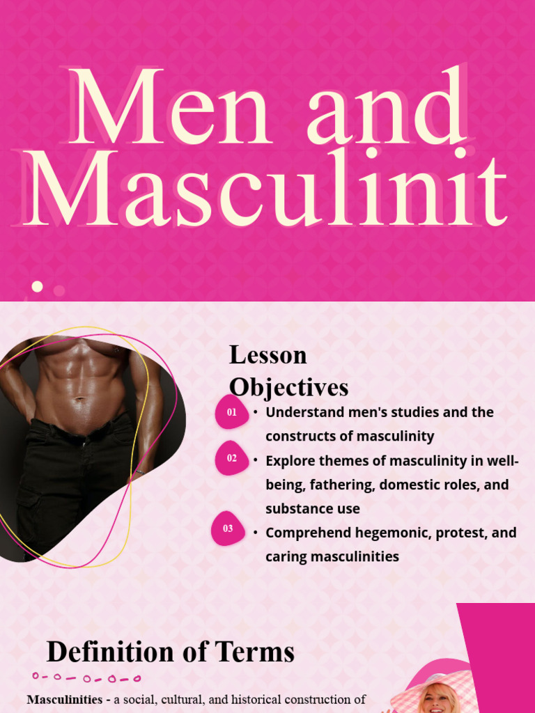 Men and Masculinities PDF Masculinity Gender Studies