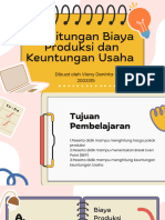 Perhitungan Biaya Produksi Dan Keuntungan Usaha: Dibuat Oleh Viany Deninta - 2003315