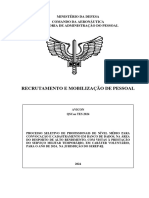 Recrutamento E Mobilização de Pessoal: Ministério Da Defesa Comando Da Aeronáutica Diretoria de Administração Do Pessoal