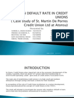 High Loan Default Rate in Credit Unions