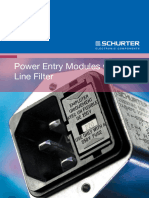 Schurter Power Entry Modules With Line Filter