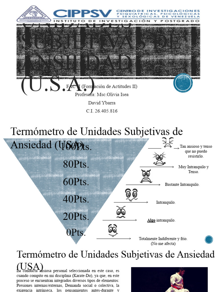 Unidades Subjetivas de Ansiedad | PDF