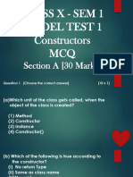 MCQ Test 1 - Constructors